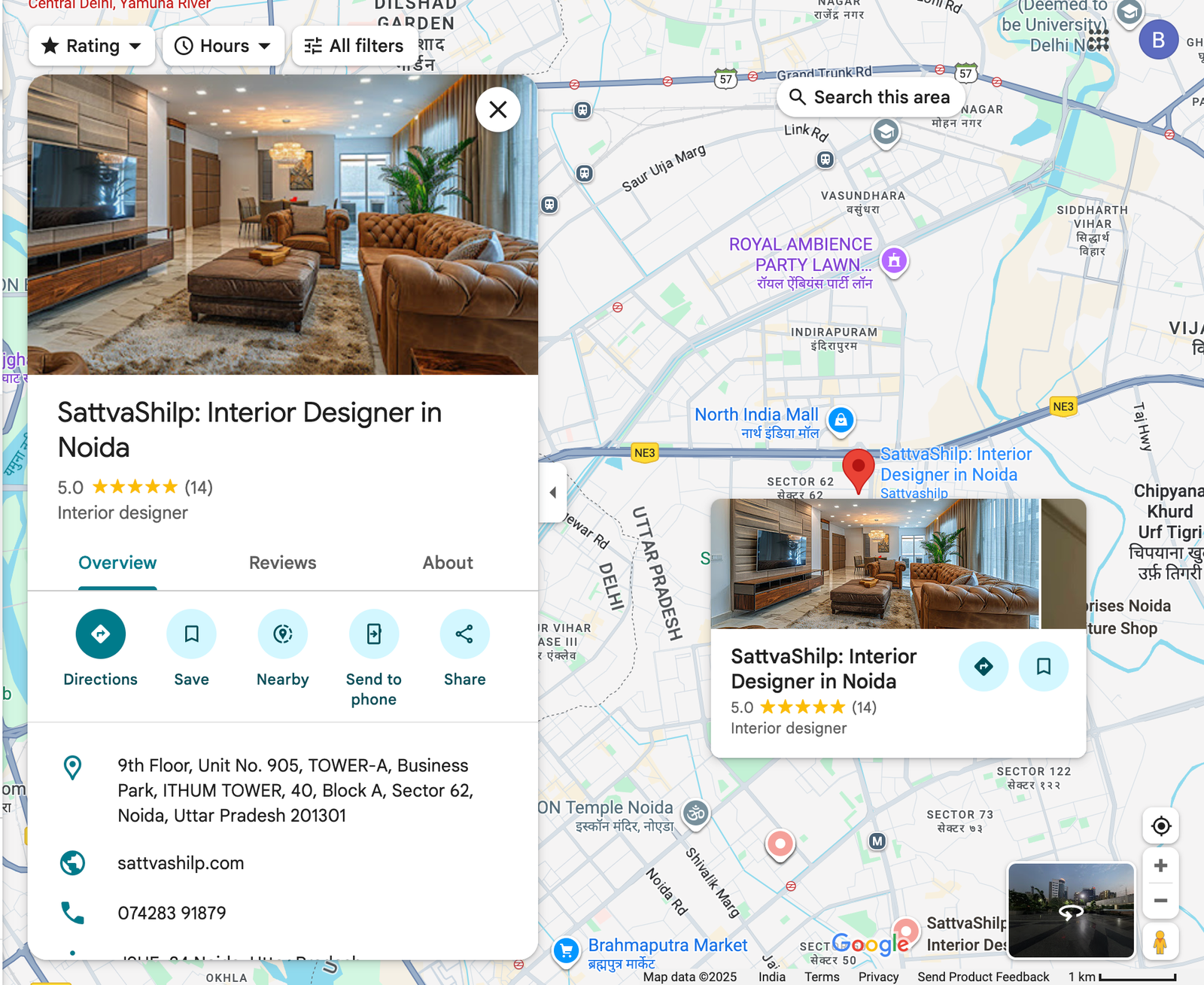 Sector 62, Noida Map